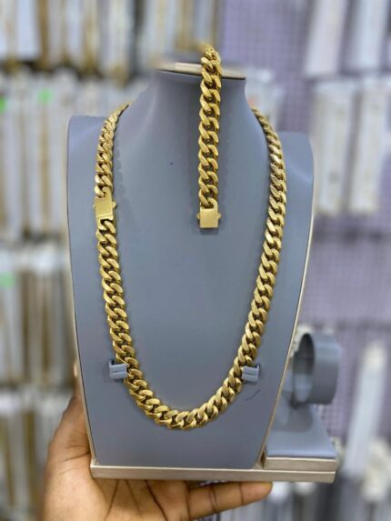 gold replica necklace set